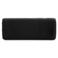 Ręcznik z drobną fakturą i miękką welwetową bordiurą - 50 x 90 cm - czarny 3