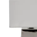 Lampka stołowa BRENDA na dwukolorowej ceramicznej podstawie z abażurem z matowej tkaniny - 25 x 18 x 50 cm - biały 2