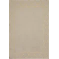 Dywanik łazienkowy MARTHA z bawełny, dobrze chłonący wodę z geometrycznym wzorem wykończony błyszczącą nicią - 50 x 70 cm - beżowy 2