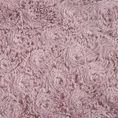 Narzuta ROSALIA o strukturze futra z wytłaczanym wzorem różyczek - 170 x 210 cm - różowy 4