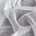 Firana MAJA o strukturze siatki z efektem bukli przeplatana srebrną nicią - 140 x 260 cm - biały 8