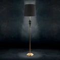 Lampa stojąca SUZANA o designerskim kształcie z matowym abażurem - 36 x 44 x 178 cm - czarny 2