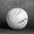 Kula ceramiczna SANA  z marmurkowym wzorem - ∅ 9 x 9 cm - biały 1