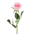 RÓŻA kwiat sztuczny dekoracyjny - dł. 45 cm dł. kwiat 6 cm - różowy 1