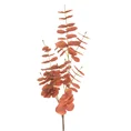 EUKALIPTUS - gałązka ozdobna, sztuczny kwiat dekoracyjny - 90 cm - ceglasty 1