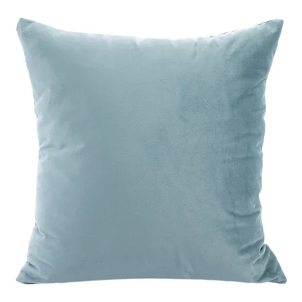 Miękka i puszysta poszewka z jednokolorowego welwetu z połyskiem Miękka i puszysta poszewka z jednokolorowego welwetu z połyskiem - 40 x 40 cm