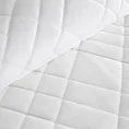 Narzuta welwetowa RIA 6 welwetowa z geometrycznym przeszyciem - 170 x 210 cm - biały 4