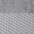 Ręcznik ANELA z ozdobną bordiurą przetykaną błyszczącą nicią - 50 x 90 cm - popielaty 2