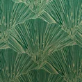 PIERRE CARDIN zasłona welwetowa GOJA z błyszczącym nadrukiem w formie liści miłorzębu - 140 x 250 cm - zielony 13