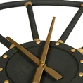 Dekoracyjny zegar ścienny w nowoczesnym stylu z metalu - 68 x 4 x 68 cm - czarny 4