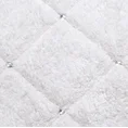 Miękki bawełniany dywanik CHIC zdobiony geometrycznym wzorem z kryształkami - 60 x 90 cm - biały 3