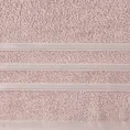 Komplet ręczników LOCA z bordiurą z tkanymi paskami - 37 x 25 x 10 cm - pudrowy róż 6