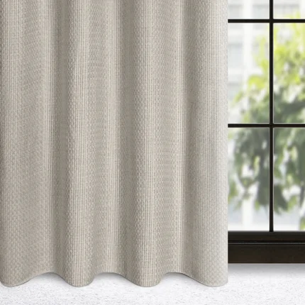 Zasłona MADISON w stylu eko o luźnym i ozdobnym splocie Zasłona MADISON w stylu eko o luźnym i ozdobnym splocie - 140 x 250 cm