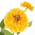 CYNIA WYTWORNA kwiat sztuczny dekoracyjny z płatkami z jedwabistej tkaniny - ∅ 11 x 52 cm - żółty 2