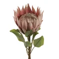 PROTEA egzotyczny kwiat sztuczny dekoracyjny z płatkami z jedwabistej tkaniny - ∅ 17 x 70 cm - różowy 1