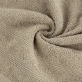 Ręcznik ALINE klasyczny z bordiurą w formie tkanych paseczków - 30 x 50 cm - beżowy 5