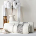 EUROFIRANY CLASSIC Ręcznik SYLWIA 1 z żakardową bordiurą tkaną w ornamentowy wzór - 70 x 140 cm - biały 6
