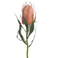 BANKSJA egzotyczny kwiat sztuczny dekoracyjny - 63 cm - pomarańczowy 1