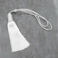 Dekoracyjny sznur do upięć z chwostem - 81 cm - biały 1