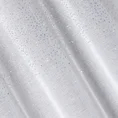 Firana z gładkiej etaminy zdobiona w górnej części aplikacją z iskrzących srebrnych dżetów - 300 x 250 cm - biały 6