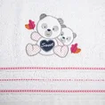DESIGN 91 Ręcznik dla dzieci z aplikacją z misiami - 70 x 140 cm - biały 2