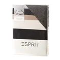 Komplet ekskluzywnej pościeli ESPRIT 04 z makosatyny bawełnianej z nadrukiem w pasy, dwustronna - 160 x 200 cm - beżowy 2