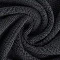 Ręcznik MABEL z kontrastującym obszyciem na krawędzi - 70 x 140 cm - czarny 5