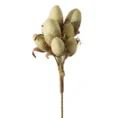 Gałązka dekoracyjna z pąkami - dł. 86 cm dł. kwiat 17 cm - kremowy 1