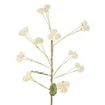 RÓŻYCZKI gałązka, kwiat sztuczny dekoracyjny z pianki foamiran - dł. 92 cm dł. z kwiatami 51 cm śr. kwiat 3 cm - kremowy 1