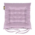 Dwustronna welwetowa poduszka siedziskowa na krzesło z szesnastoma pikowaniami, gramatura 260 g/m2 - 40 x 40 x 6 cm - liliowy 2