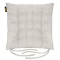 ADORE dwustronna welurowa poduszka siedziskowa na krzesło z szesnastoma pikowaniami, gramatura 195 g/m2 - 40 x 40 x 6 cm - popielaty 2