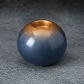 Świecznik ceramiczny NESSA z efektem ombre - ∅ 12 x 11 cm - niebieski 1