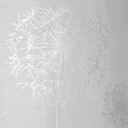 Firana SABINE z motywem dmuchawców, wykonana metodą gumowego nadruku - 140 x 250 cm - biały 8