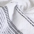ELLA LINE ręcznik bawełniany TAYLOR z ozdobnym stebnowaniem i bordiurą w paseczki - 70 x 140 cm - biały 5