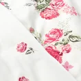 EUROFIRANY CLASSIC Komplet pościeli z wysokogatunkowej bawełny z motywem róż - 160 x 200 cm - biały 5