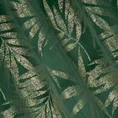 Zasłona ELENA z miękkiego welwetu ze złotym nadrukiem liści - 140 x 250 cm - zielony 7