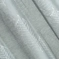 Zasłona z matowej tkaniny z wypukłym piankowym nadrukiem liści - 140 x 250 cm - szary 5