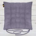 ADORE dwustronna welurowa poduszka siedziskowa na krzesło z szesnastoma pikowaniami, gramatura 195 g/m2 - 40 x 40 x 6 cm - liliowy 1