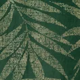 Zasłona ELENA z miękkiego welwetu ze złotym nadrukiem liści - 140 x 250 cm - zielony 9