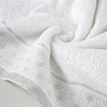 DIVA LINE Ręcznik HANA w kolorze białym, z błyszczącym geometrycznym wzorem na bordiurze - 70 x 140 cm - biały 5