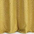 PIERRE CARDIN zasłona INGA z matowego welwetu z żakardowym geometrycznym wzorem - 140 x 250 cm - złoty 2