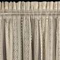 Zasłona ADORA w stylu boho ażurowa zdobiona subtelnymi chwostami - 140 x 270 cm - naturalny 8