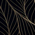 LIMITED COLLECTION Obraz LOTOS 4 ze złotym błyszczącym nadrukiem w złotej ramie - 53 x 73 cm - czarny 4