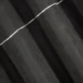 Zasłona ANGIE zamszowa zdobiona w górnej części zamkiem błyskawicznym - 140 x 250 cm - czarny 5