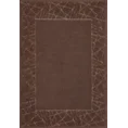 Dywanik łazienkowy NIKA z bawełny, dobrze chłonący wodę z geometrycznym wzorem wykończony błyszczącą nicią - 50 x 70 cm - brązowy 2
