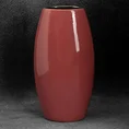 Wazon ceramiczny SIBEL gładki i nowoczesny design - 19 x 12 x 35 cm - ciemnoróżowy 1