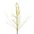 GAŁĄZKA OZDOBNA z drobnymi żółtymi pąkami, kwiat sztuczny dekoracyjny - dł. 85 cm dł.z liśćmi 45 cm - żółty 1