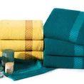 Ręcznik z żakardową bordiurą - 70 x 140 cm - kremowy 5