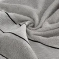 Ręcznik NIKOLA z ozdobną żakardową bordiurą - 50 x 90 cm - stalowy 6