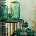 Wazon wykonany ręcznie z barwionego szkła artystycznego - ∅ 19 x 34 cm - turkusowy 4